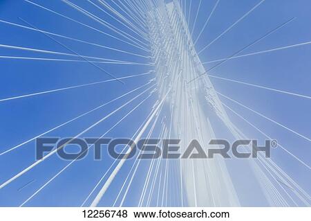 Stock Photo - The tip of the Port Mann Bridge; Surrey, British Columbia, Canada. Fotosearch