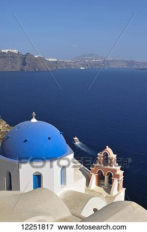The town of Fira, the capital of the island of Santorini (classically Thera, officially Thira) in the Cyclades island group of Greece; Fira, Island of Santorini, Greece View Large Photo Image Stock Photo - The town of Fira, the capital of the island of Santorini (classically Thera, officially Thira) in the Cyclades island group of Greece; Fira, Island of Santorini, Greece. Fotosearch