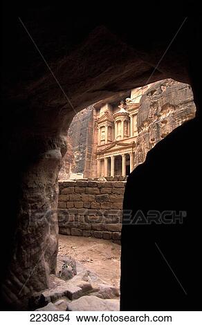 The Treasury, Petra, Jordan View Large Photo Image Picture - The Treasury, Petra, Jordan. Fotosearch