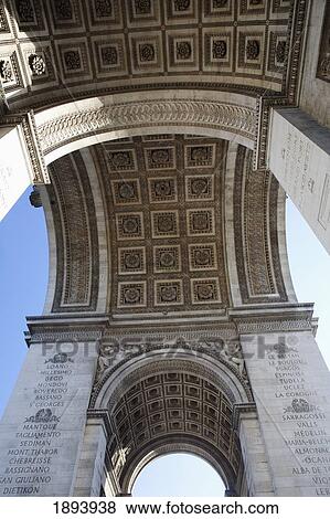 The Underside Of The Arc De Triomphe; Paris, France View Large Photo Image Stock Photo - The Underside Of The Arc De Triomphe; Paris, France. Fotosearch