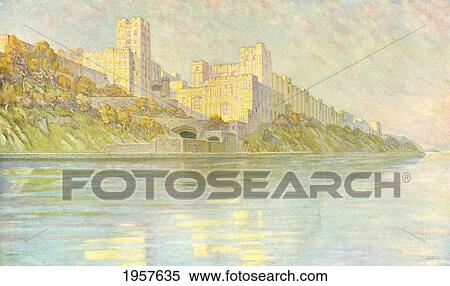 Stock Photography - The United States Military Academy, West Point, New York, America, As Seen In The Early Twentieth Century. From The Century Illustrated Monthly Magazine, May To October 1904.. Fotosearch