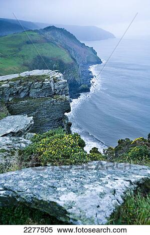 Stock Photography - The Valley of Rocks, Exmoor National Park; Devon, England. Fotosearch