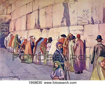 The Wailing Wall, Jerusalem, Palestine, Circa 1910. From A Book Of Modern Palestine By Richard Penlake Published C. 1910. View Large Photo Image Stock Image - The Wailing Wall, Jerusalem, Palestine, Circa 1910. From A Book Of Modern Palestine By Richard Penlake Published C. 1910.. Fotosearch