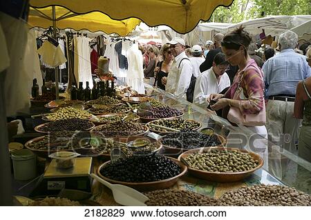 The Weekwnd Market In St Tropez South Of France View Large Photo Image Stock Photo - The Weekwnd Market In St Tropez South Of France. Fotosearch