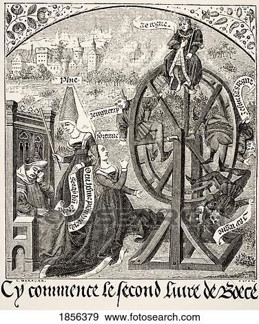 The Wheel Of Fortune. After Miniature In 15Th Century Ms Consolation Of Boethius From Science And Literature In The Middle Ages By Paul Lacroix Published London 1878 View Large Photo Image Stock Photo - The Wheel Of Fortune. After Miniature In 15Th Century Ms Consolation Of Boethius From Science And Literature In The Middle Ages By Paul Lacroix Published London 1878. Fotosearch