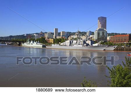 The Willamette River During The Rose Festival; Portland, Oregon, United States Of America View Large Photo Image Stock Photo - The Willamette River During The Rose Festival; Portland, Oregon, United States Of America. Fotosearch