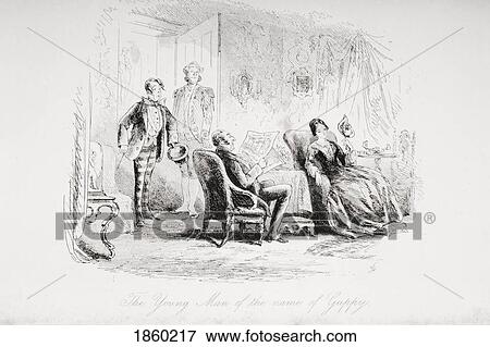 The Young Man Of The Name Of Guppy. Illustration By Phiz (Hablot Knight Browne) 1815-1882. From The Book Bleak House By Charles Dickens. Published London 1853. View Large Photo Image Stock Photo - The Young Man Of The Name Of Guppy. Illustration By Phiz (Hablot Knight Browne) 1815-1882. From The Book Bleak House By Charles Dickens. Published London 1853.. Fotosearch