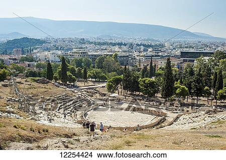 Theatre of Dionysus, Acropolis; Athens, Greece View Large Photo Image Picture - Theatre of Dionysus, Acropolis; Athens, Greece. Fotosearch
