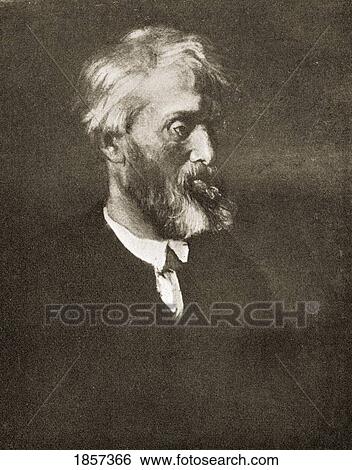 Stock Photograph - Thomas Carlyle 1795-1881. Scottish-Born English Historian And Essayist. From The Portrait By G. F. Watts.. Fotosearch