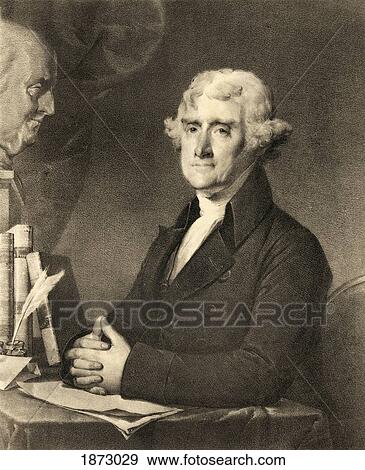 Thomas Jefferson, 1743 To 1826. Third President Of The United States And A Founding Father. From A 19Th Century Engraving. View Large Photo Image Stock Photo - Thomas Jefferson, 1743 To 1826. Third President Of The United States And A Founding Father. From A 19Th Century Engraving.. Fotosearch