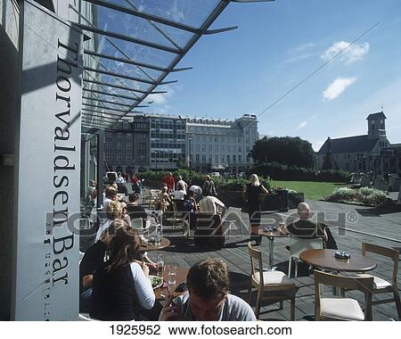Thorvaldsen Bar, Austurvollur Square. View Large Photo Image Stock Image - Thorvaldsen Bar, Austurvollur Square.. Fotosearch