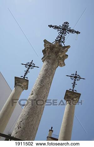 Three Crosses In Square, Seville, Spain View Large Photo Image Stock Image - Three Crosses In Square, Seville, Spain. Fotosearch