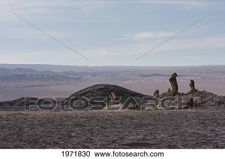 Stock Image - Three Marias Rock Formation In The Valle De La Luna (Moon Valley), San Pedro De Atacama, Antofagasta Region, Chile. Fotosearch
