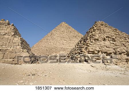 Three Pyramids View Large Photo Image Stock Photo - Three Pyramids. Fotosearch
