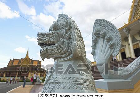 Stock Image - Throne Hall; Phnom Penh, Cambodia. Fotosearch