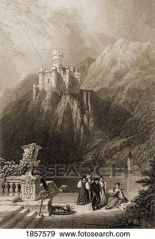 Thurnberg Castle, Aka Burg Maus, Germany, Built 1356. Engraved By J. T. Willmore From A 19Th Century Print By D. Roberts. View Large Photo Image Stock Photo - Thurnberg Castle, Aka Burg Maus, Germany, Built 1356. Engraved By J. T. Willmore From A 19Th Century Print By D. Roberts.. Fotosearch