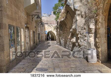 Tiferet Yisrael Street; Jerusalem, Israel View Large Photo Image Stock Photograph - Tiferet Yisrael Street; Jerusalem, Israel. Fotosearch