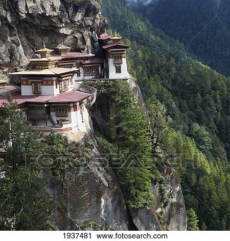 Tiger's Nest Monastery; Paro District Bhutan View Large Photo Image Stock Image - Tiger's Nest Monastery; Paro District Bhutan. Fotosearch