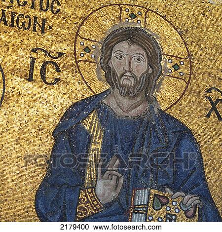 Tile Mosaic Of An Historical Figure In The Hagia Sophia Museum; Istanbul Turkey View Large Photo Image Stock Image - Tile Mosaic Of An Historical Figure In The Hagia Sophia Museum; Istanbul Turkey. Fotosearch