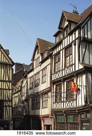 Stock Photography - Timbered Buildings In The Old Town. Fotosearch