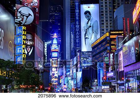Stock Photograph - Times Square; New York City New York Usa. Fotosearch
