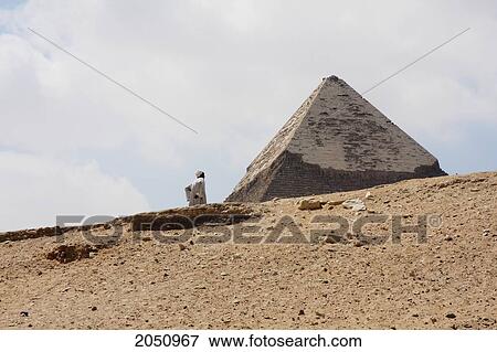 Stock Photo - Tip Of The Pyramid Of Khafre (Chephren), Giza, Al Jizah, Egypt. Fotosearch