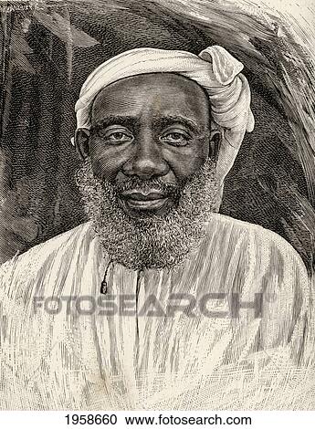 Stock Image - Tippu Tip Or Tib, 1837 To 1905, Real Name Hamad Bin Muhammad Bin Jumah Bin Rajab Bin Muhammad Bin Sa. Fotosearch