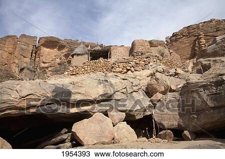 Tireli on the Bandiagara Escarpment, Mali View Large Photo Image Stock Image - Tireli on the Bandiagara Escarpment, Mali. Fotosearch