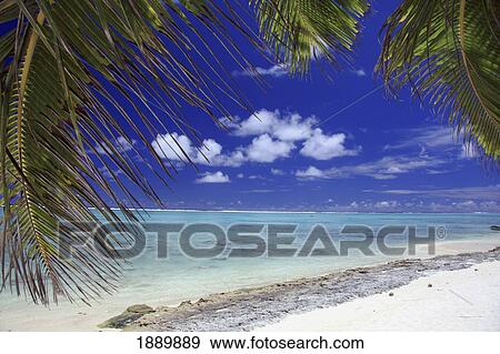 Titikaaveka Beach View Large Photo Image Stock Photo - Titikaaveka Beach. Fotosearch