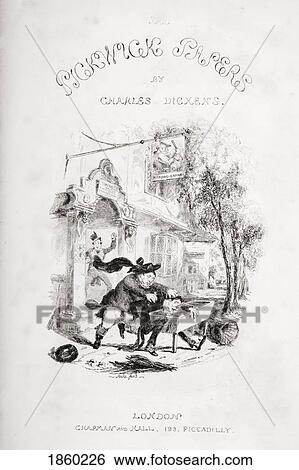 Title Page Illustgration From The Charles Dickens Novel The Pickwick Papers By H. K. Browne Known As Phiz View Large Photo Image Stock Photograph - Title Page Illustgration From The Charles Dickens Novel The Pickwick Papers By H. K. Browne Known As Phiz. Fotosearch