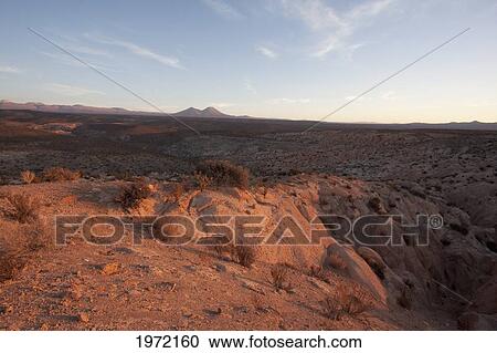 Stock Image - Toconce Gorge & Cerros De Ayquina At Sunset, Antofagasta Region, Chile. Fotosearch
