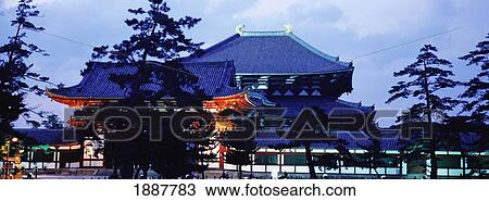 Stock Image - Todaiji Temple At Dusk. Fotosearch