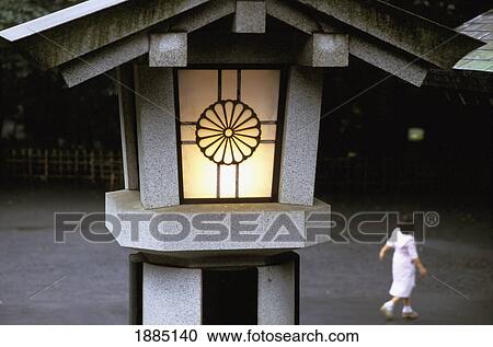 Togo Jinja Shrine And Woman Walking View Large Photo Image Stock Image - Togo Jinja Shrine And Woman Walking. Fotosearch