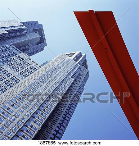 Tokyo Metropolitan Government Building And Outdoor Sculpture View Large Photo Image Stock Photography - Tokyo Metropolitan Government Building And Outdoor Sculpture. Fotosearch