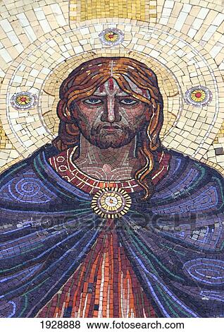 Stock Photo - Tomb Mosaic Depicting Jesus Christ. Fotosearch