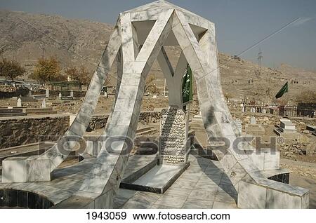 Stock Photo - Tomb Of Ahmad Zahir The Famous Singer Of Afghanistan At The Shohada-E-Salehin Cemetery In Kabul,, Afghanistan. Fotosearch