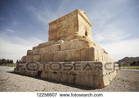 Stock Photo - Tomb of Cyrus the Great; Pasargadae, Iran. Fotosearch