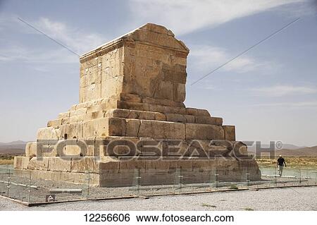 Stock Photograph - Tomb of Cyrus the Great; Pasargadae, Iran. Fotosearch