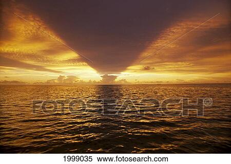 Tonga, Atata, Colorful Sunrise B1674 View Large Photo Image Stock Photography - Tonga, Atata, Colorful Sunrise B1674. Fotosearch