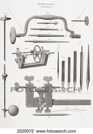 Tools For Making Clocks From 18Th And 19Th Centuries. From The Cyclopaedia Or Universal Dictionary Of Arts, Sciences And Literature By Abraham Rees, Published London 1820. View Large Photo Image Stock Image - Tools For Making Clocks From 18Th And 19Th Centuries. From The Cyclopaedia Or Universal Dictionary Of Arts, Sciences And Literature By Abraham Rees, Published London 1820.. Fotosearch
