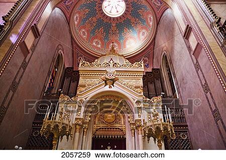 Torah Ark Of The Great Synagogue On Dohany Street, Budapest, Hungary View Large Photo Image Stock Photo - Torah Ark Of The Great Synagogue On Dohany Street, Budapest, Hungary. Fotosearch
