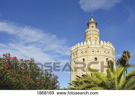Stock Photo - Torre Del Oro, Seville, Spain; Seville, Spain. Fotosearch