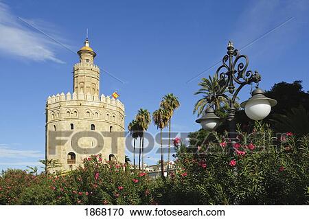 Stock Image - Torre Del Oro, Seville, Spain. Fotosearch