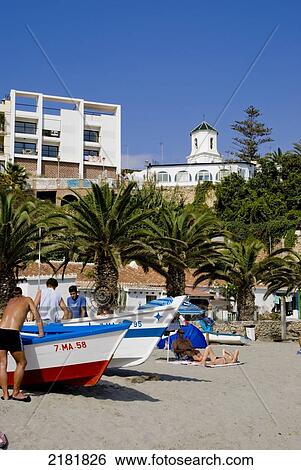 Torrecilla Beach, Nerja, Costa Del Sol, Andalucia, Spain View Large Photo Image Stock Photograph - Torrecilla Beach, Nerja, Costa Del Sol, Andalucia, Spain. Fotosearch