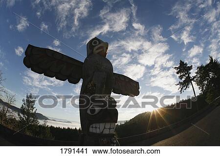 Totem Pole In British Columbia View Large Photo Image Stock Image - Totem Pole In British Columbia. Fotosearch