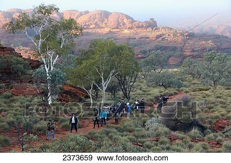 Tourist at Kings Canyon; Northern Territory, Australia View Large Photo Image Stock Photo - Tourist at Kings Canyon; Northern Territory, Australia. Fotosearch