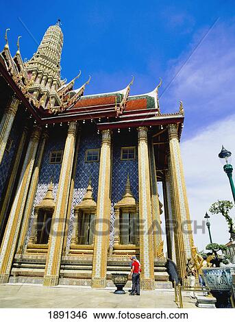 Tourist At Wat Pho View Large Photo Image Stock Photograph - Tourist At Wat Pho. Fotosearch