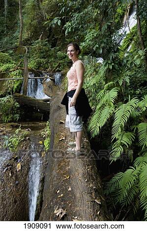 Tourist Hiking In Forest Near Phonsavan, Northern Laos View Large Photo Image Stock Image - Tourist Hiking In Forest Near Phonsavan, Northern Laos. Fotosearch