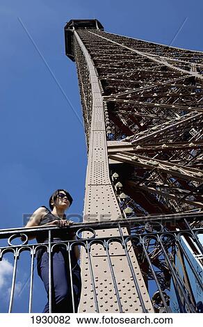 Tourist on Eiffel Tower; Paris, France View Large Photo Image Stock Image - Tourist on Eiffel Tower; Paris, France. Fotosearch