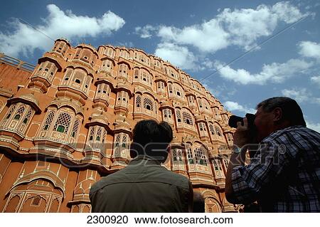 Tourist photographing Hawa Mahal City Palace, Jaipur's most distinctive landmark, Jaipur, Rajasthan State, India. View Large Photo Image Stock Image - Tourist photographing Hawa Mahal City Palace, Jaipur's most distinctive landmark, Jaipur, Rajasthan State, India.. Fotosearch